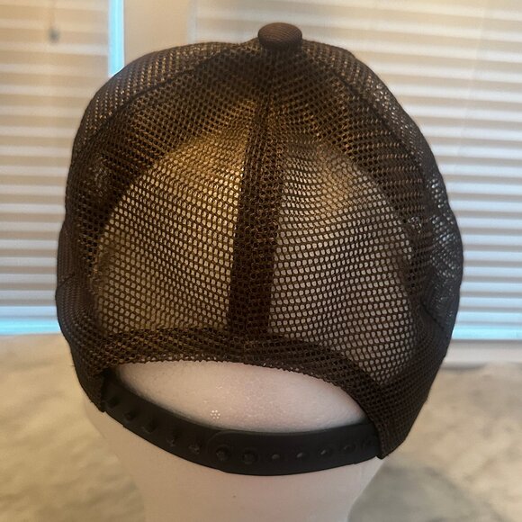 Vintage NEW Suniland Furniture Houston Truckers Hat Cap Brown Unworn Small - Picture 8 of 16